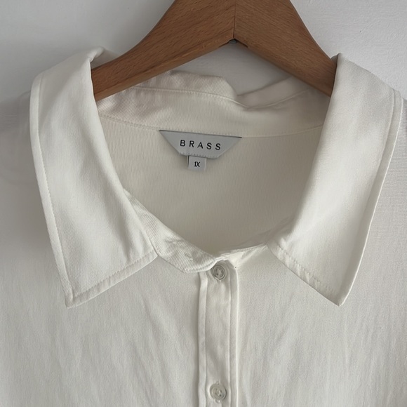 The Classic Button Down Blouse from Brass, 1X - Picture 6 of 8